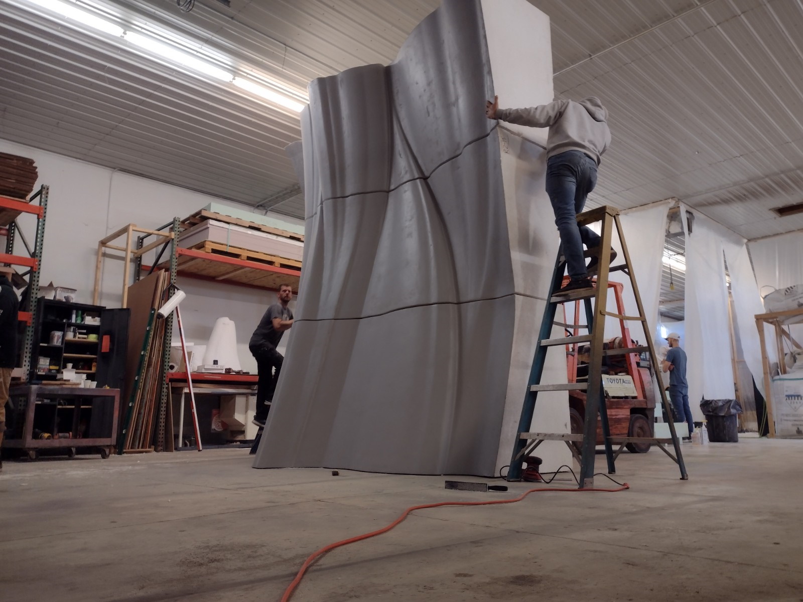 outshaped large format machining - fiberglass waterslide mold